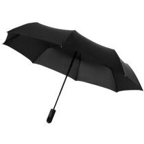 Paraguas de 21.5" plegable personalizado negro intenso