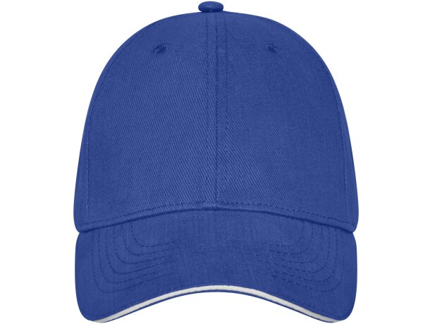 Gorra de 6 paneles Darton personalizadas con detalle de ribete elegante Azul detalle 18