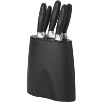 Bloque con 5 cuchillos personalizado negro intenso Bloque con 5 cuchillos personalizado negro intenso