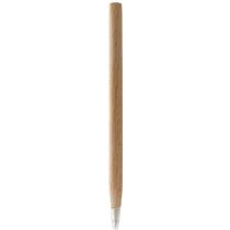 Bolígrafo de madera con tapa personalizado blanco roto