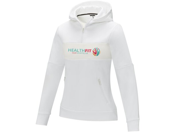 Sudadera anorak con capucha Sayan para mujer Blanco detalle 1