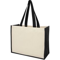 Bolsa ecológica personalizada yute tote remates 330 g/m² 4 colores