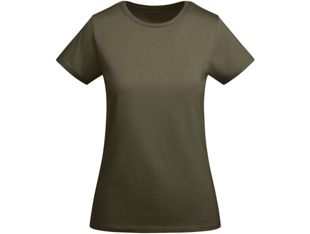 Camiseta mujer algodón orgánico Breda de Roly detalle 45