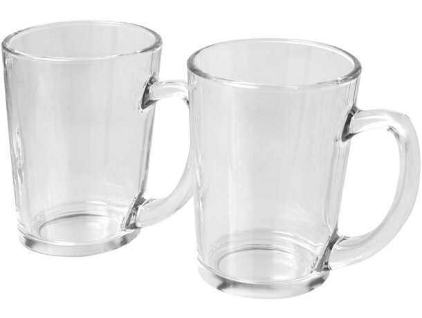 Set de 2 vasos de vidrio para té Zeni de 310ml Transparente detalle 5