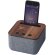 Altavoz Bluetooth® de madera y tela Shae Marrón oscuro detalle 2