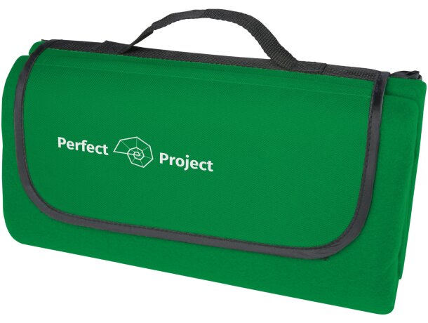 Manta pícnic Salvie de plástico reciclado con certificado GRS Verde detalle 5