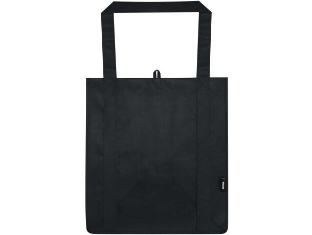 Bolsa tote non woven RPET Liberty con certificado GRS Negro intenso detalle 2