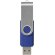 Memoria USB Rotate 2GB con protección giratoria de aluminio Azul/plateado detalle 10