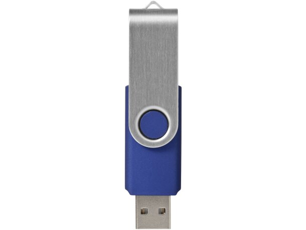 Memoria USB Rotate 2GB con protección giratoria de aluminio Azul/plateado detalle 10