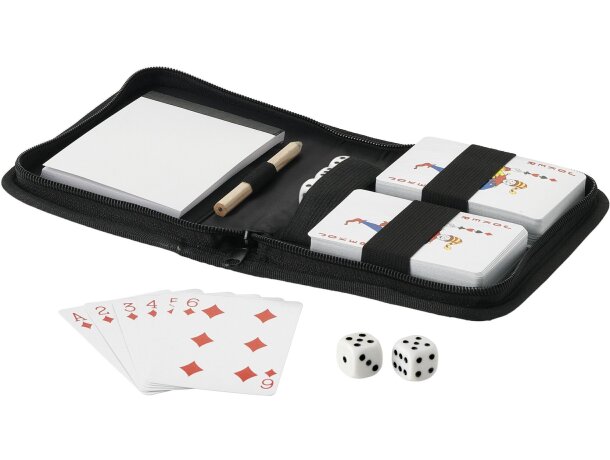 Juego de mesa de naipes barato negro intenso Juego de mesa de naipes barato negro intenso