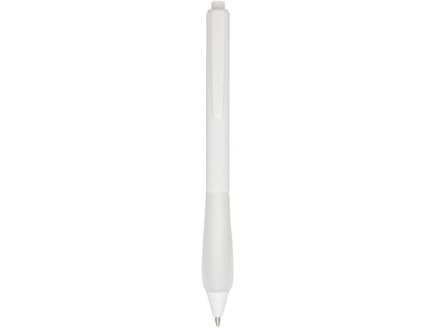 Bolígrafo RABS reciclado Lorena con empuñadura antideslizante Verde bosque detalle 21