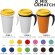 Americano® Vaso térmico grande de 350 ml Naranja/negro intenso detalle 4