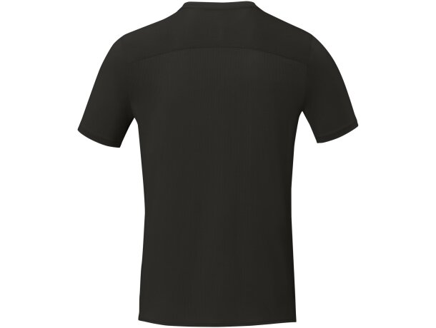 Camiseta Cool fit de manga corta para hombre en GRS reciclado Borax Negro intenso detalle 13