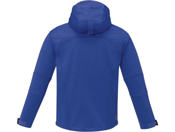 Chaqueta softshell Match para hombre de tres capas Elevate Azul detalle 3