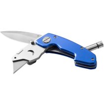 Navaja plegable de 3 usos personalizada azul medio Navaja plegable de 3 usos personalizada azul medio
