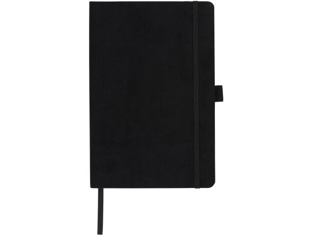 Libreta A5 de ante Carbony Negro intenso detalle 2