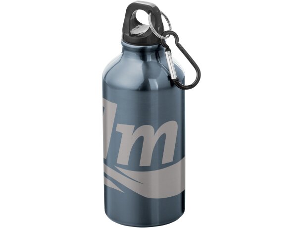 Cantimplora de aluminio con mosquetón 350 ml personalizada