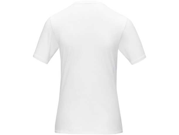 Camisetade manga corta orgánica para mujer Balfour Blanco detalle 3