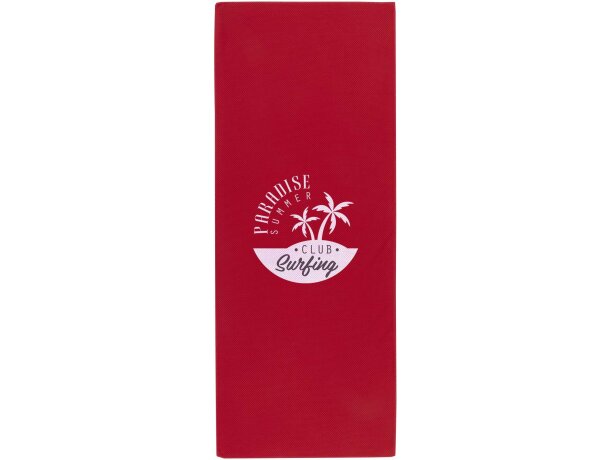 Toalla deportiva Althea 30 x 80 cm de secado rápido Rojo detalle 9