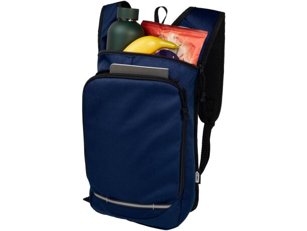 Mochila exterior GRS RPET Trails 6,5L certificada sostenible Azul marino detalle 11