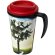 Taza térmica personalizada en pp 350ml Negro intenso/rojo