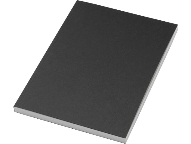 Cuaderno Novella Austen A5 tapa blanda 100 hojas papel FSC Negro intenso detalle 30