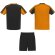 Conjunto deportivo unisex Juve Roly en poliéster transpirable Naranja/negro intenso detalle 14