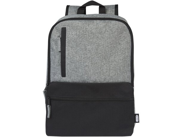 Mochila portátil 15 pulgadas reciclada grs dos tonos reclaim Negro intenso/gris mezcla detalle 3