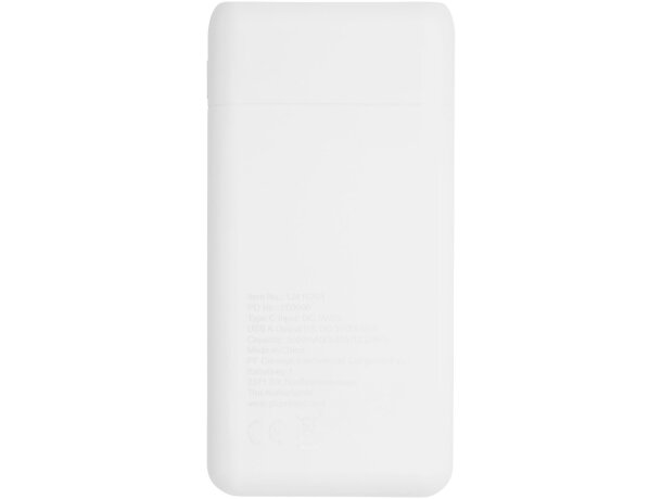 Batería externa 5000 mAh Odyssey con doble salida USB Blanco detalle 4