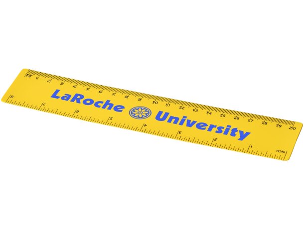 Regla de plástico flexible Rothko 20 cm doble escala Amarillo detalle 22