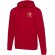 Sudadera con capucha unisex Spinel algodón orgánico certificado Rojo detalle 17