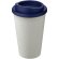 Vaso de plástico con tapa de rosca polipropileno reciclado 350ml Blanco/azul