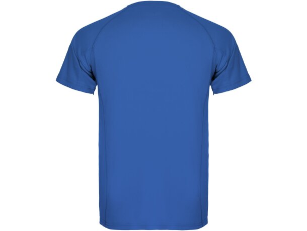 Camiseta deportiva infantil Montecarlo Roly punto piqué Azul real detalle 11