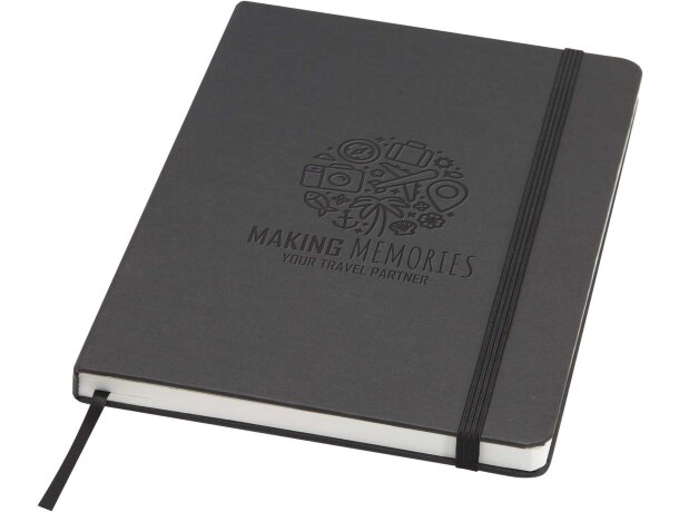 Libreta de papel de piedra A5 con páginas rayadas Holm Negro intenso detalle 6
