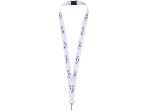 Lanyard con cierre de seguridad Blanco detalle 3