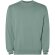 Sudadera cuello redondo unisex Jaya Roly algodón 250 g/m² Verde oscuro