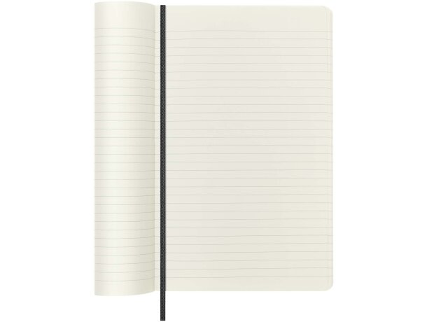 Libreta tapa blanda rayada Moleskine Vegea Boa efecto pitón Negro intenso detalle 4