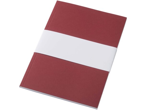 Libreta A5 tapa blanda Novella Austen papel certificado FSC Rojo detalle 25