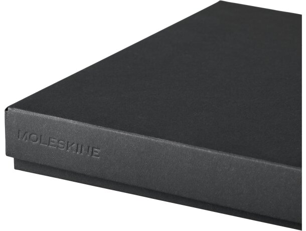 Set de regalo con libreta y bolígrafo Moleskine negro intenso Negro intenso detalle 6
