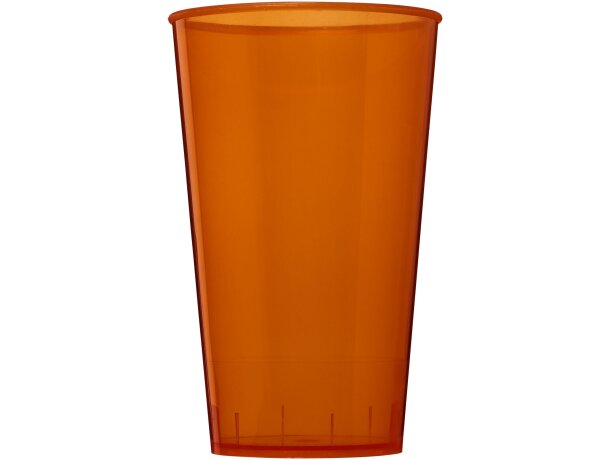 Vaso de plástico de 375 ml Arena Naranja transparente detalle 10