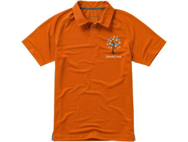 Polo unisex manga corta ottawa de Elevate 220 gr Naranja detalle 11