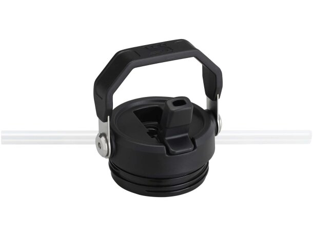 Botella Stanley IceFlow 2.0 con pajita abatible 700ml Negro intenso detalle 3