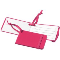 Etiqueta para equipaje con banda elástica de cierre personalizada rosa Etiqueta para equipaje con banda elástica de cierre personalizada rosa