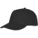 Gorra dividida en 6 paneles. Ideal para merchandising Negro intenso