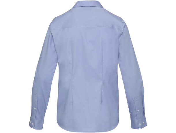 Camisa sarga mujer Citrine algodón BCI certificado 185 g/m² Azul claro detalle 11