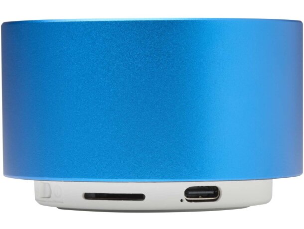 Altavoz inalámbrico bluetooth Ankaa aluminio reciclado 3W Azul real detalle 17