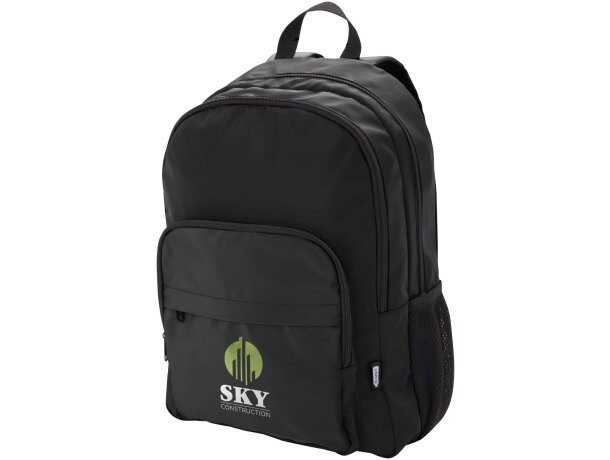 Mochila portátil 15 pulgadas Trend Plus con certificado GRS Negro intenso detalle 1