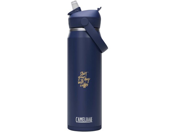 Botella térmica 740ml CamelBak Thrive Flip con pajita abatible Azul marino detalle 5