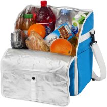 Mochila isotérmica con cierre en forma de U personalizada azul aqua Mochila isotérmica con cierre en forma de U personalizada azul aqua