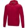 Sudadera con capucha y cremallera Ruby para hombre sostenible Rojo